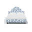 Red from Scalamandre Crafted by Cloth & Company Geneva Platform Bed in Pattern-89159699-89159705