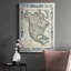Border Map of North America, reproduction encadrée de qualité supérieure - prête à être accrochée-88100433-88100435