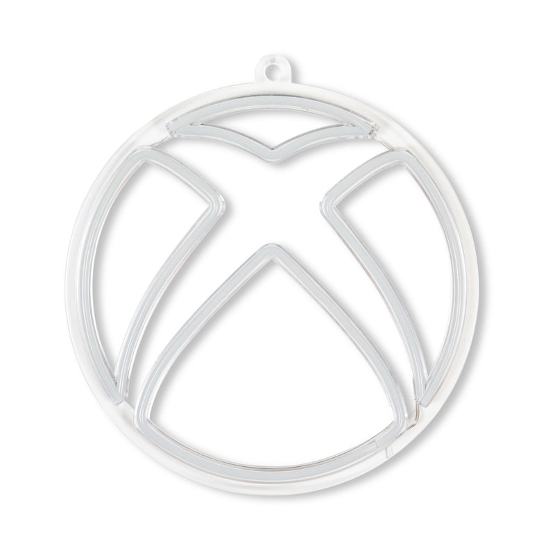 Enseigne lumineuse néon blanche à logo Xbox | 10 pouces de hauteur