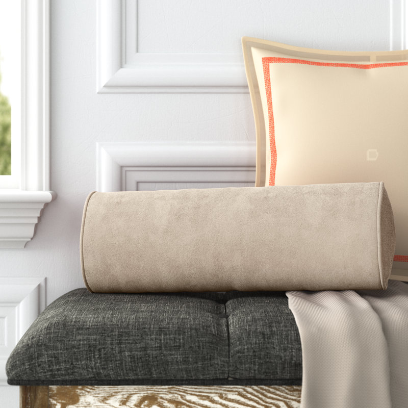 Deane Bolster Accent Pillow, Oatmeal, Pillow Cover Only - No Insert