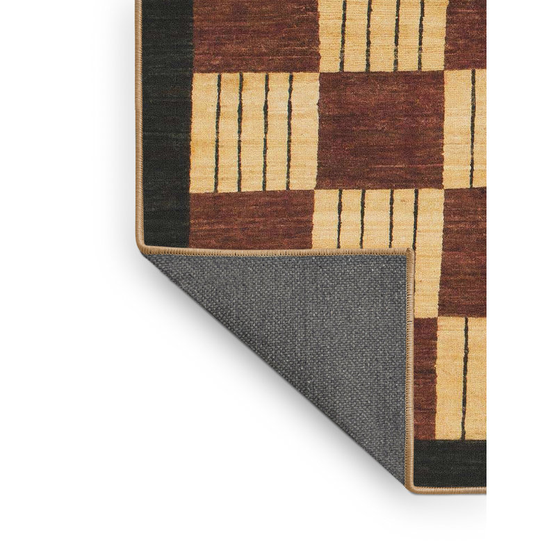 Tapis décoratif multicolore à motif abstrait, Rectangle 7 pi x 10 pi