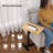 Sofa Armrest Tray Table, 360° Swivel TV Trays, Height Adjustable Side Table For Bed Or Chair With Phone And Tablet Slots