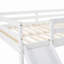 Lit mezzanine avec design multifonctionnel coulissant