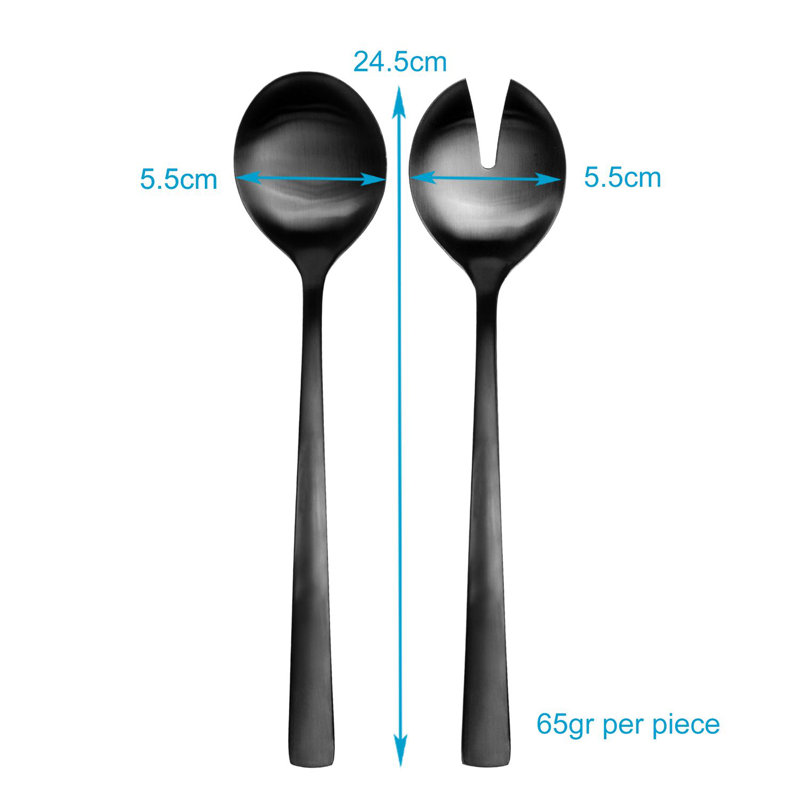 Fairmont Park Akber 2 Piece Cutlery Set , Service for 1, Black