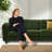 Compression Sectionals, 100 Inch Corduroy Modern L Shaped Sofa For Home