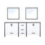80 po L x P 22 po. Ensemble de meuble-lavabo blanc avec 30 miroirs - 2 armoires et 5 tiroirs de rangement pour système de rangement double 80 po 22 po 30 po-2006021205