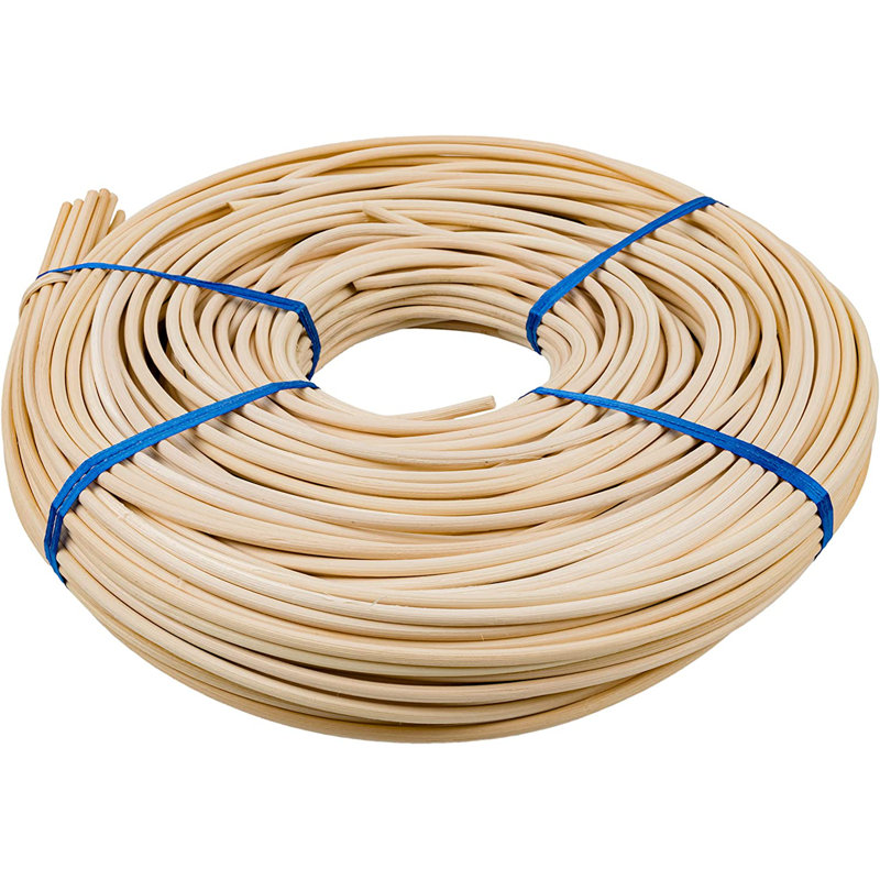 Roseau rond # 8-5 mm | Bobine de 1 livre | Roseau en rotin pour le tissage de paniers et la fabrication de meubles en osier