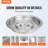 22.04'' Round Stainless Steel Fire Pit Accessory