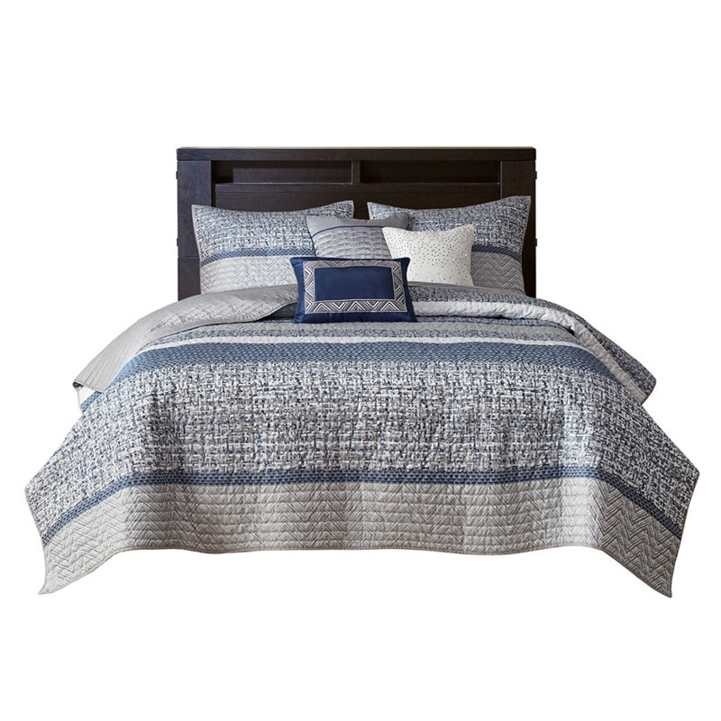 Ensemble de literie réversible 6 pièces en jacquard de coton pour maison moderne