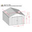 Remise de rangement en acier Elite, 12 x 14, gris froid-78950040