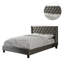Ensemble de lit double 1 lit double en similicuir capitonné