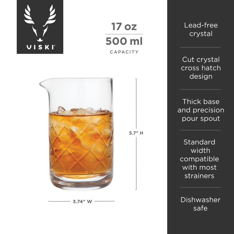 Professional Crystal Mixing Glass