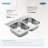 1800 Series Stainless Steel 25" L x 22" W Drop-In Bar Sink-40374797