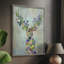 Fantastic Florals Deer, Portrait, reproduction encadrée - bois massif-640897361