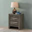 Table de chevet élégante avec rangement gris-647278609