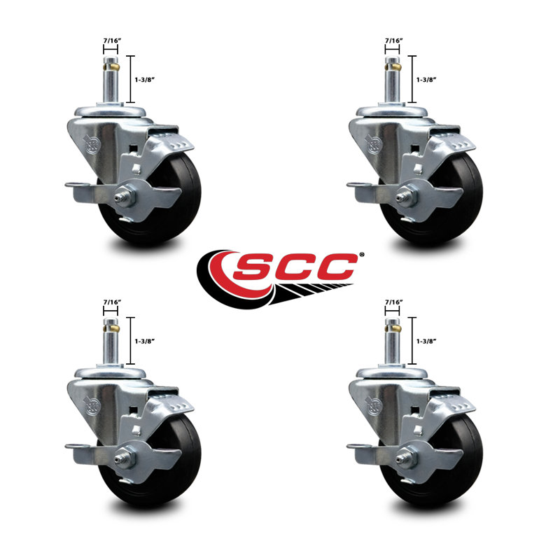 Soft Rubber Swivel Caster