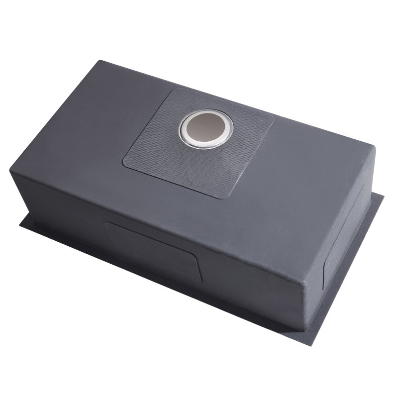 Évier de cuisine avec robinet encastrable L 32 po x l 18 po Premium