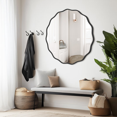 Miroir rond en aluminium