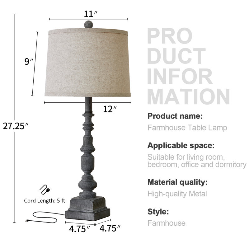 Dewitte Resin USB Table Lamp