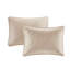 Ensemble de couvre-lit réversible 3 pièces kaki double / grand-119417154-119417153