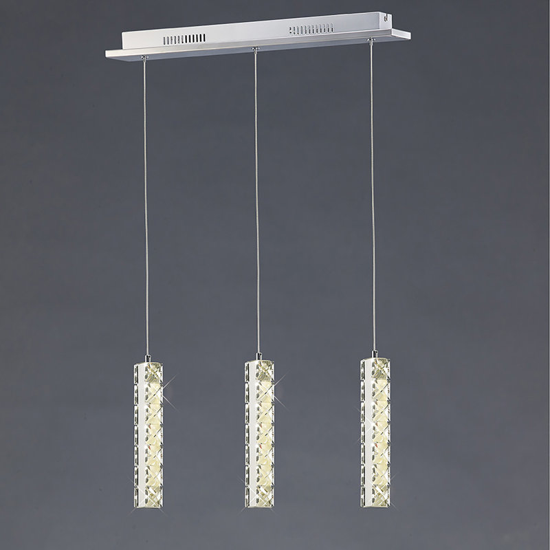 3 - Light LED Kitchen Island Pendant, Gold