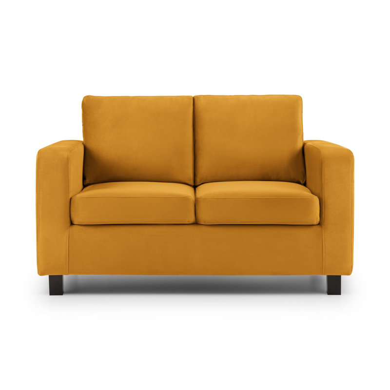 Mcclaine 2 Seater Velvet Sofa, Mustard