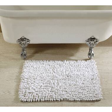 Ultra Soft Chenille Bath Mat, Non-slip Bath Mat, Thickened Soft