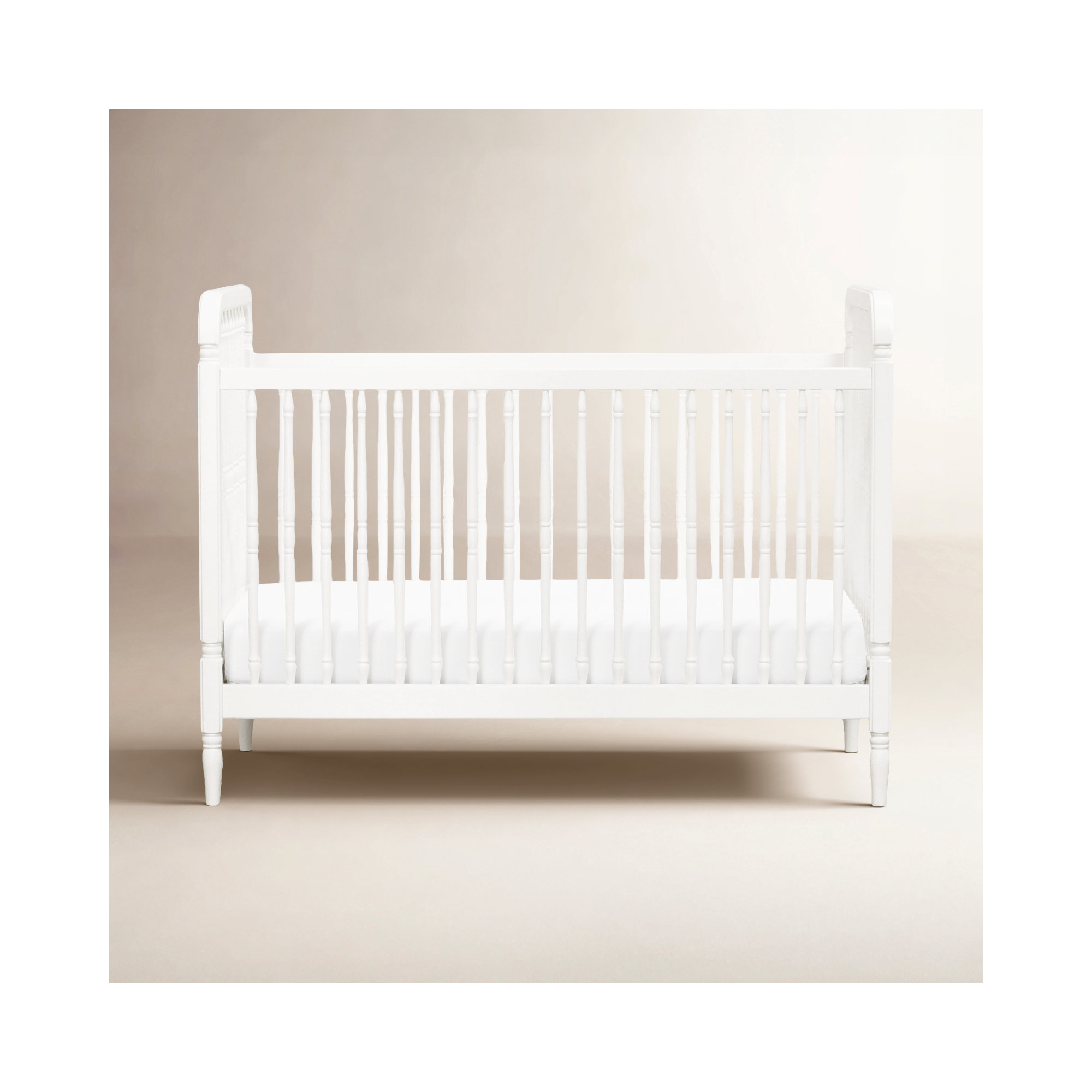 Liberty 3-in-1 Convertible Crib, Warm White