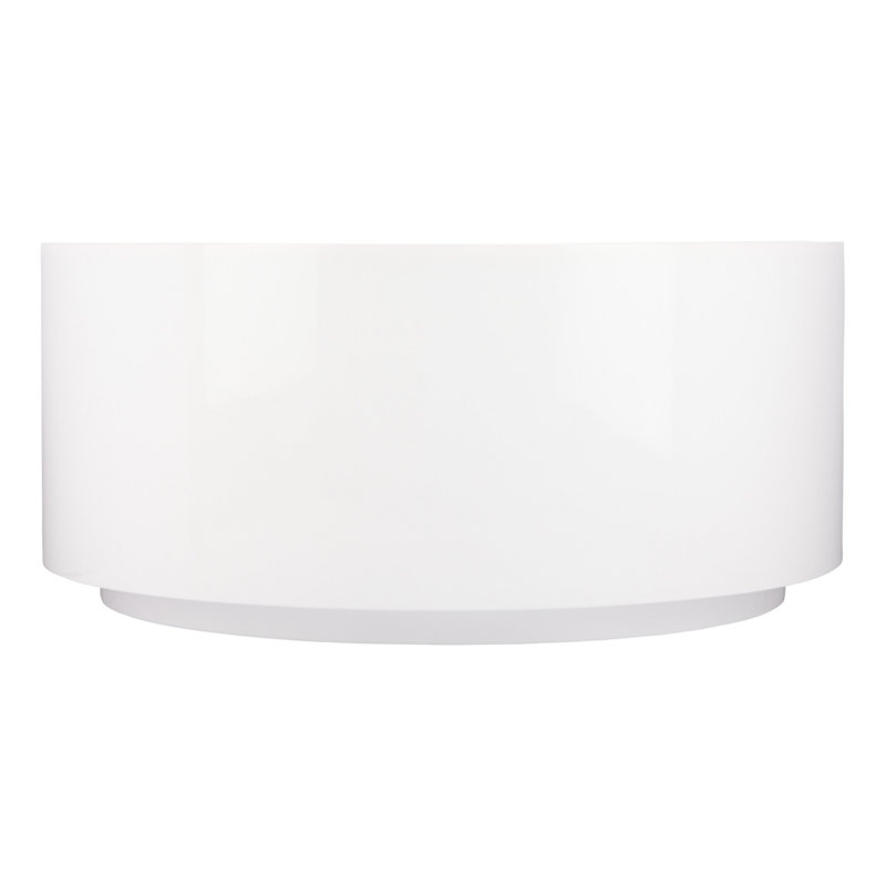 55" Dempsey Round Acrylic Freestanding Tub with Integrated Drain and Overflow and Foam Insulation