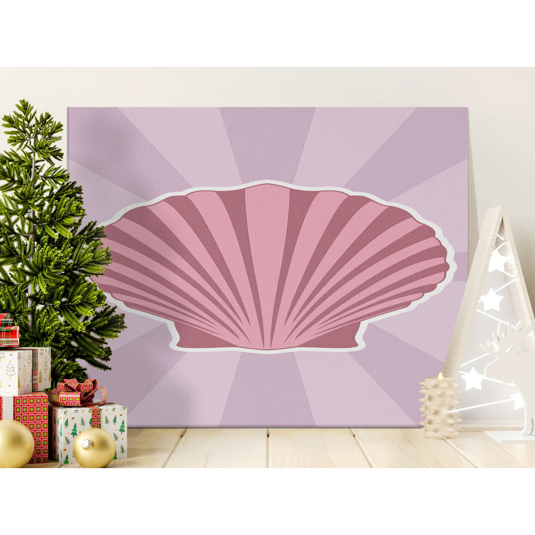 Pink Seashell Canvas Wall Art, Coastal Decor, Gallery Wrapped Canvas Print, Ready to Hang, Archival Quality, Beach House Decor, Statement