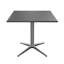 Table bistro extérieure carrée 31,5 po x 31,5 po avec dessus de table thermolaqué