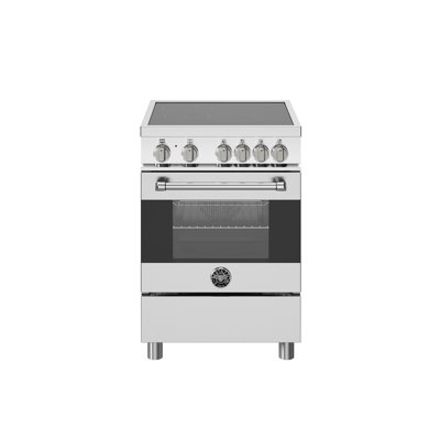 Bertazzoni 24" MASTER SERIES INDUCTION RANGE - 4 HEATING ZONES - ELECTRIC OVEN  STAINLESS STEEL FINISH