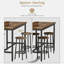 Ensemble de table de salle à manger 5 pièces Bethal, ensemble de table de bar moderne avec 4 tabourets de bar, ensemble de chaises de table à hauteur de comptoir, ensemble de table et de chaises de cuisine pour la maison, idéal pour le pub, le salon, -1176769201