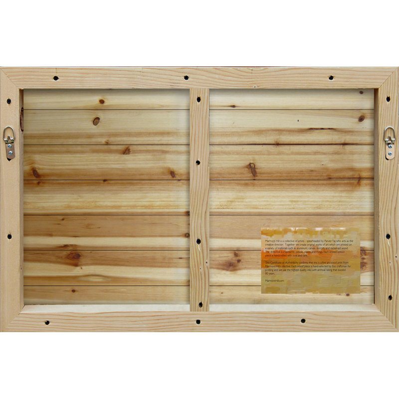 «Plane at Rest», reproduction d'art sur bois blanc, H 12 po x l 18 po x P 1,5 po
