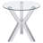 Alexa Chrome 3-piece Round Coffee and End Table Set