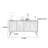 French Fishbone Pattern Sideboard