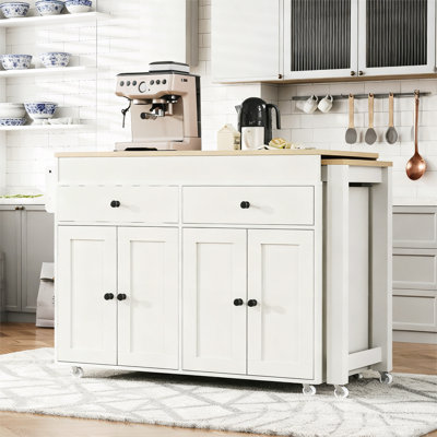 Kitchen Island With Extendable Dining Table