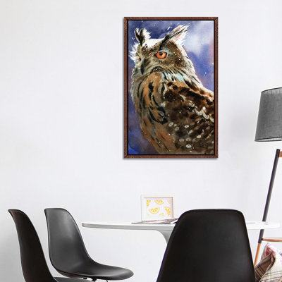 Owl Eyes 1 Piece Wall Art on Canvas
