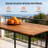 Industrial-Style Outdoor Bar Table And Stools Set