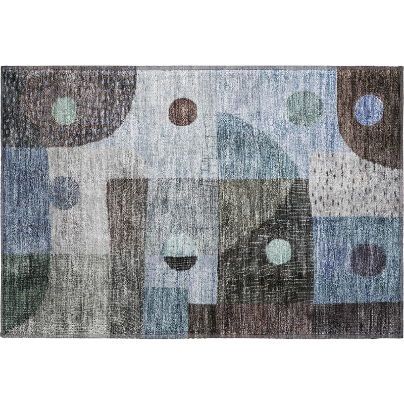 Premium Machine Washable Dilorenzo AMF1117 Geometric Rug, Rectangle 1'8" x 2'6"