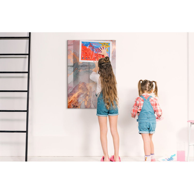 Magnetic Glass Photo Memo Board