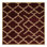 Machine Washable Trellis Brown Area Rug