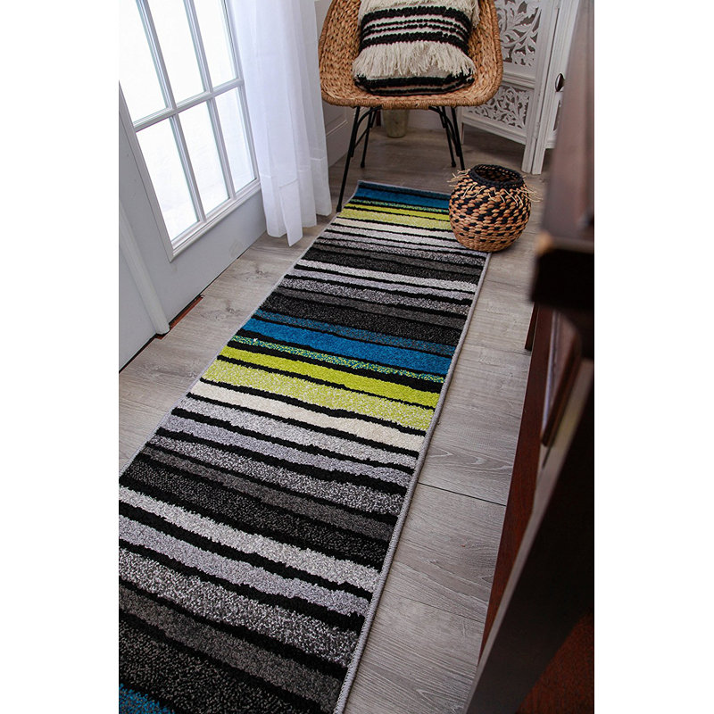 Tapis en laine Aloke, Tapis de couloir 2 pi x 8 pi