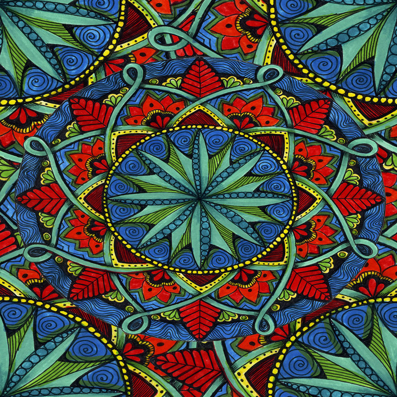 Ensembles de housses de couette DiaNoche en microfibre par Ann-Marie Cheung - Mandala magique 01