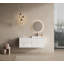 Ensemble de meuble-lavabo modulaire 48 po (47,07 po), armoires doubles en contreplaqué blanc de 24 po avec lavabo gélifié, ensemble de meuble-lavabo KD Flat Pack, solution de rangement moderne