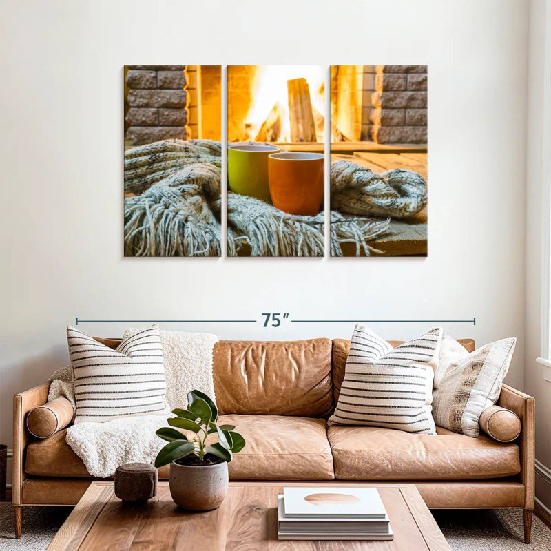Yarlin Tea By The Fireplace, 36" H x 57" W