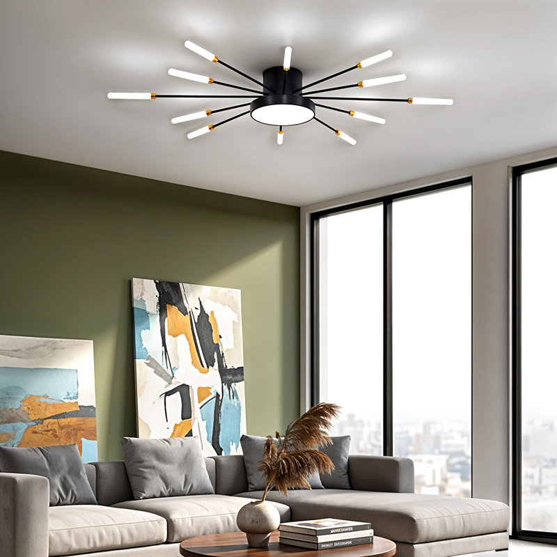 Semi Flush Mount, black；white