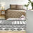 Reversible Diamond Quilting Bedding Sets, Polyester Comforter, Cozy Home Style