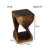 Amardev Solid Wood End Table-126186948-126186944