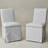 20" Wide Performance Fabric Slipcover Upholstered Dining Side Chair With Casters (Set of 2)-378026925